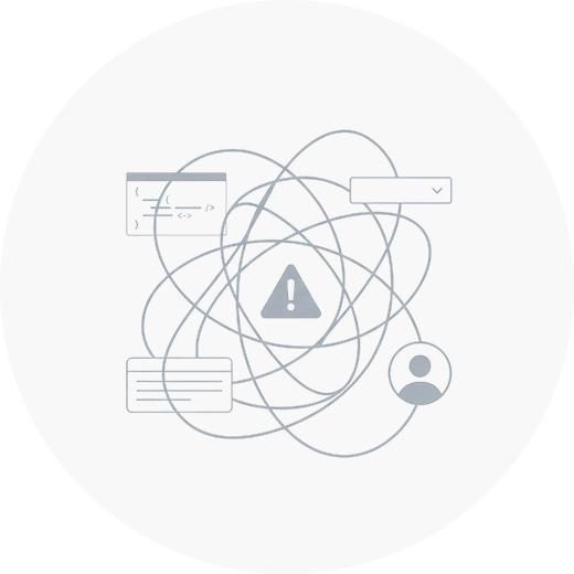 Research chaos illustration